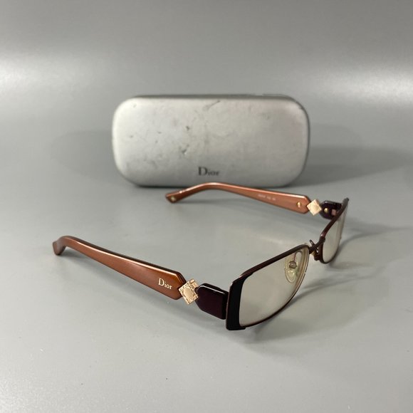 CHRISTIAN DIOR CD3747 3747 YGJ Brown Eyeglass Frame w/Case - Picture 8 of 13